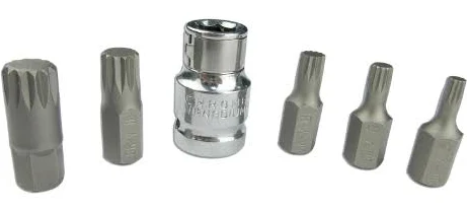 MULTI SPLINE FINE BIT SET (6pc)